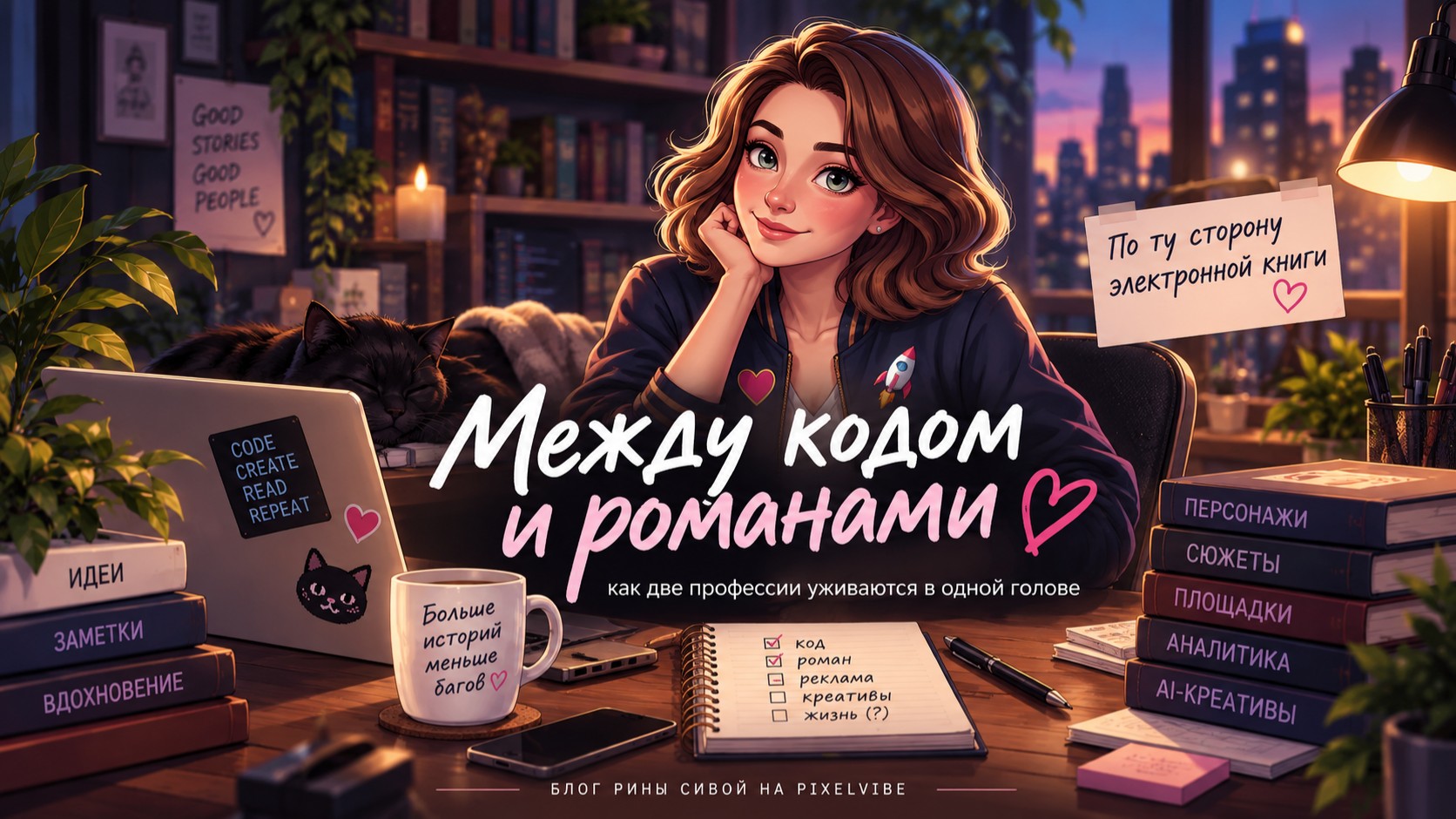 Между кодом и романами: как две профессии уживаются в одной голове